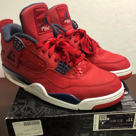 retro 4 gym red